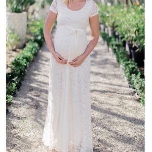 Ivory maternity dress